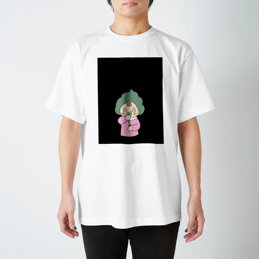 🐚佐藤クソ雑魚タニシ子ちゃん🐚のスマホを片すタニちゃん黒 Regular Fit T-Shirt