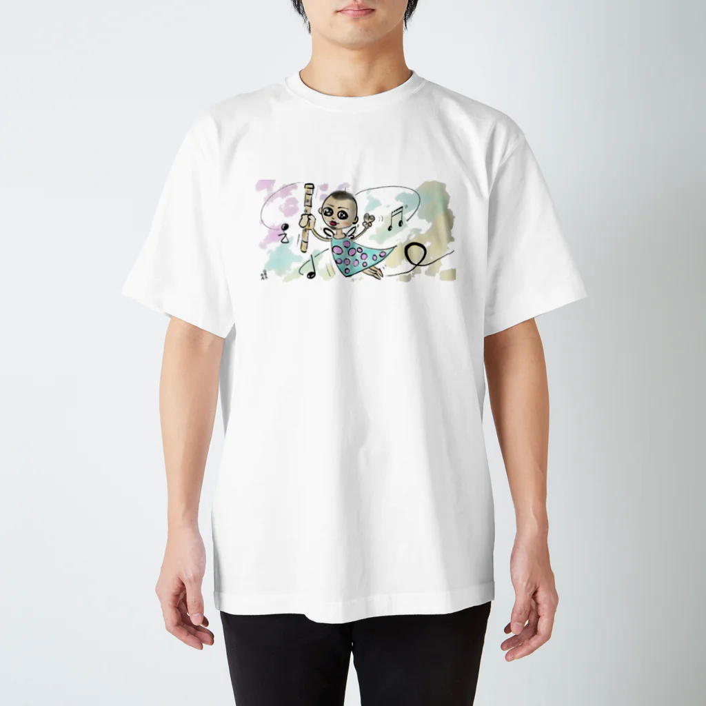 斜め390度のbamboo flute  fairy スタンダードTシャツ