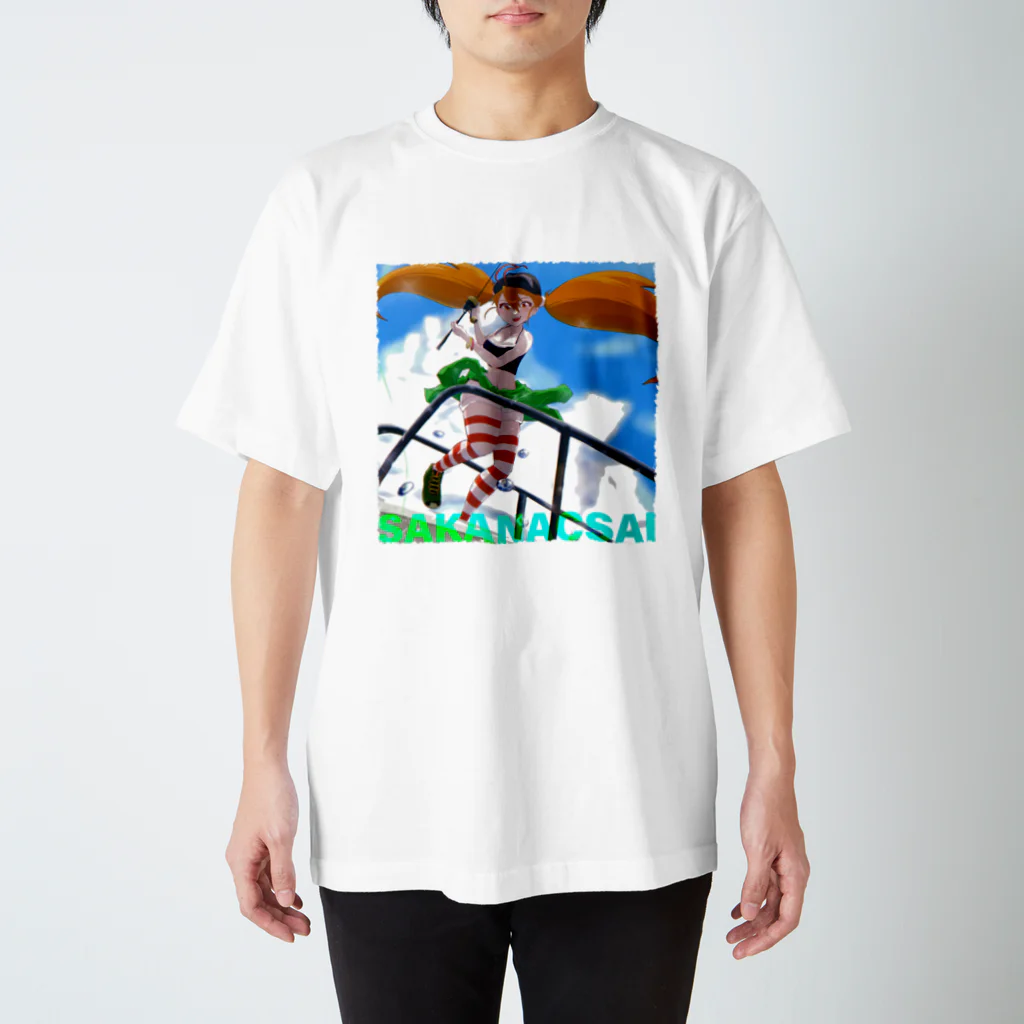sakanacsai-サカナクサイ-のタルタルちゃん釣り2023夏 Regular Fit T-Shirt