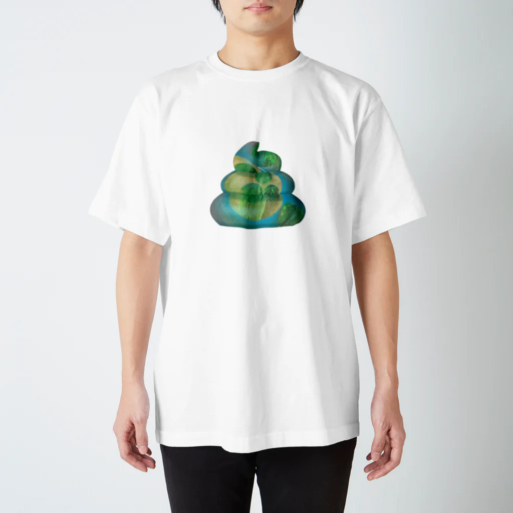 宇宙うんこ の癒しうんこ Regular Fit T-Shirt