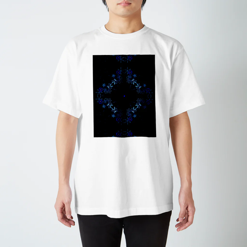 おらげ昇天の麻柄点描画 スタンダードTシャツ