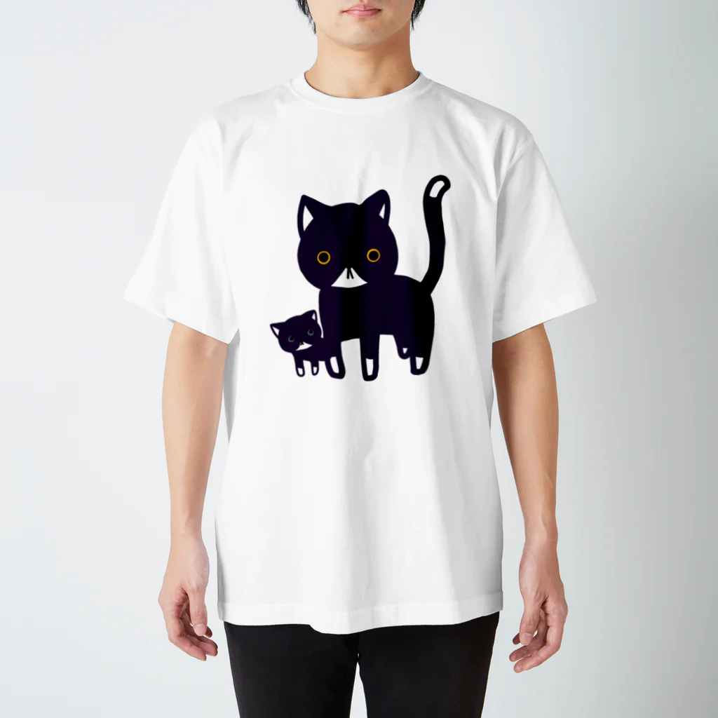 のほほん屋のねこのおやこ スタンダードTシャツ