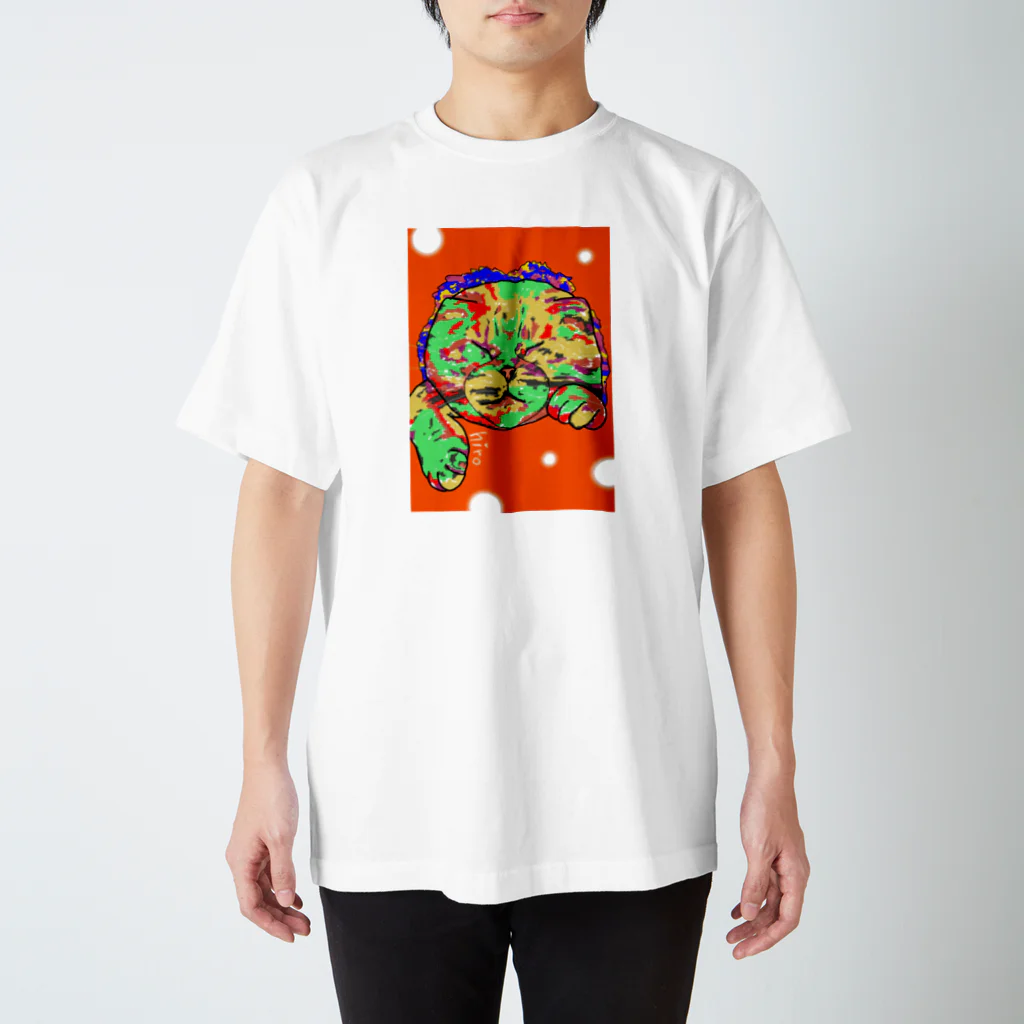 ️️ひろゆき🐾のアート猫 Regular Fit T-Shirt