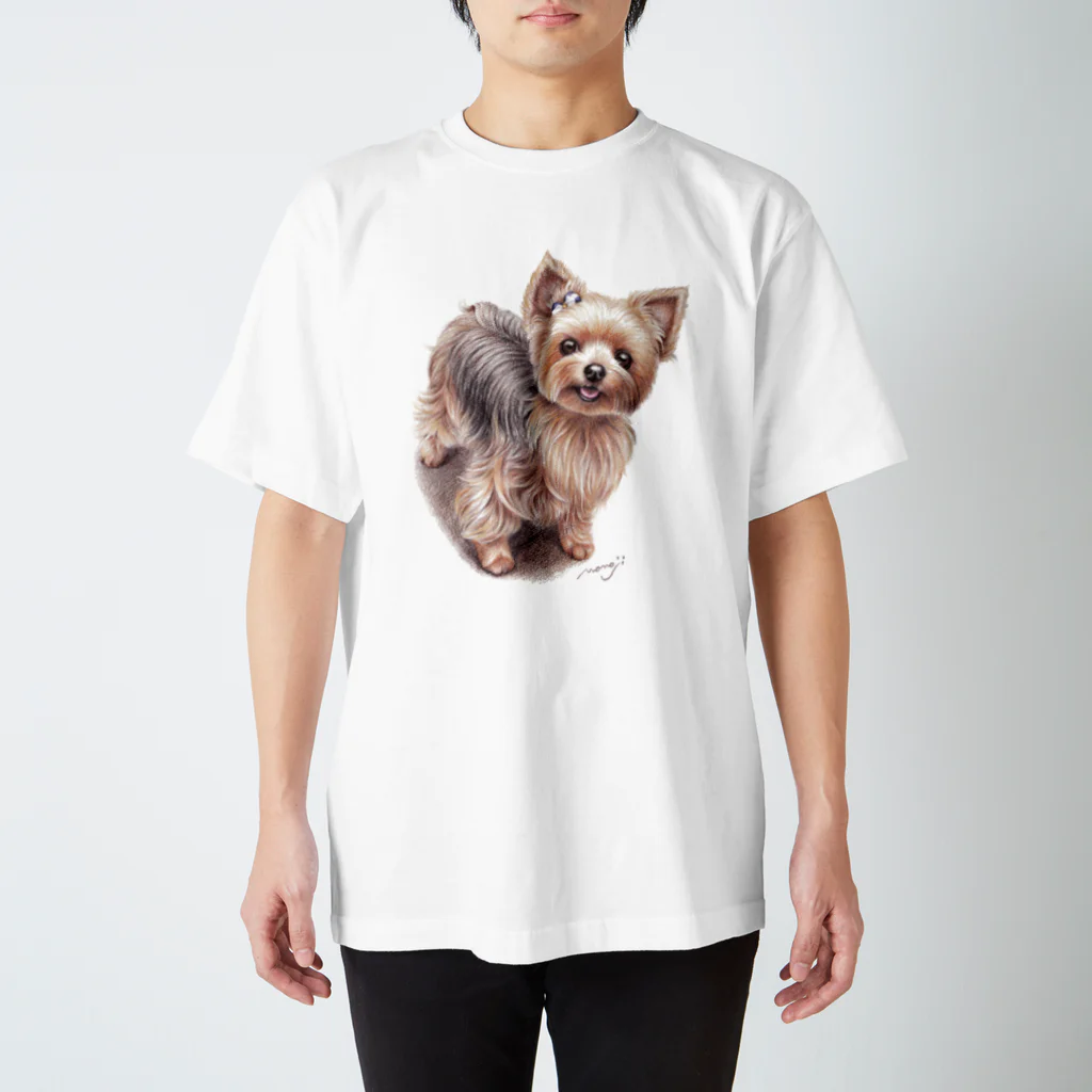 Momojiの犬画のヨーキー3 Regular Fit T-Shirt