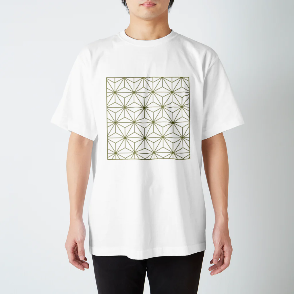 iro-toridoriの麻の葉ゴールド Regular Fit T-Shirt