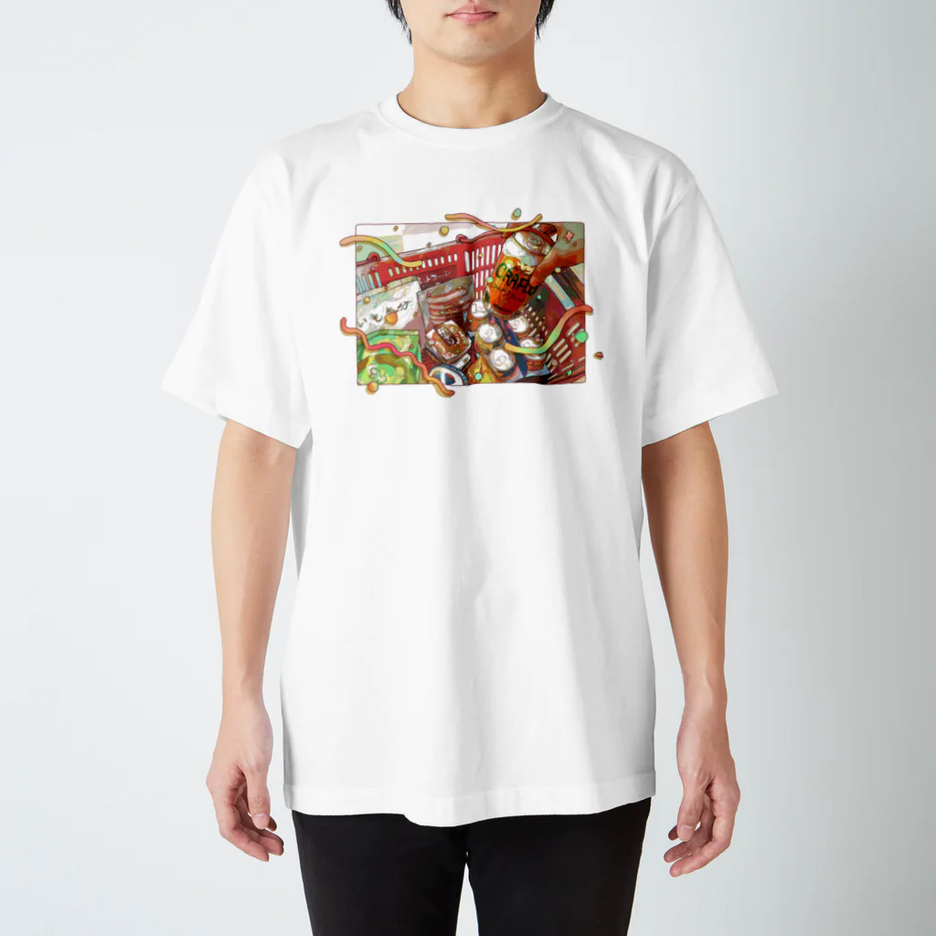 GRRY @suzuriのうきうきわくわく Regular Fit T-Shirt