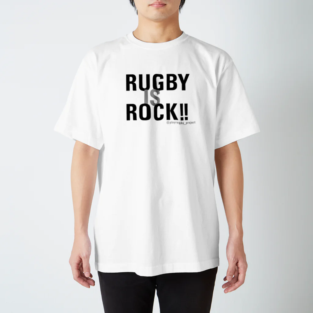 Play! Rugby! のRUGBY IS ROCK!! Regular Fit T-Shirt