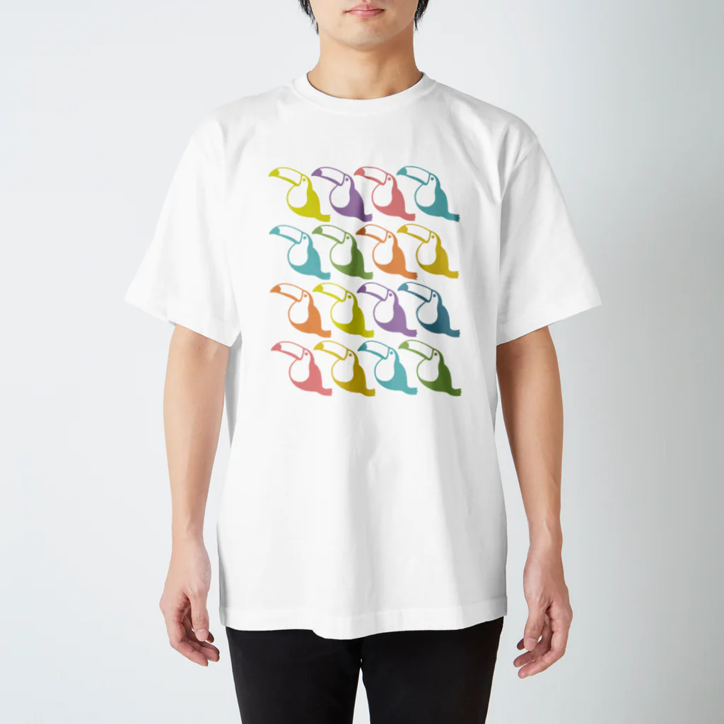 とぅかんの森のカラフルオニオオハシがいっぱい Regular Fit T-Shirt