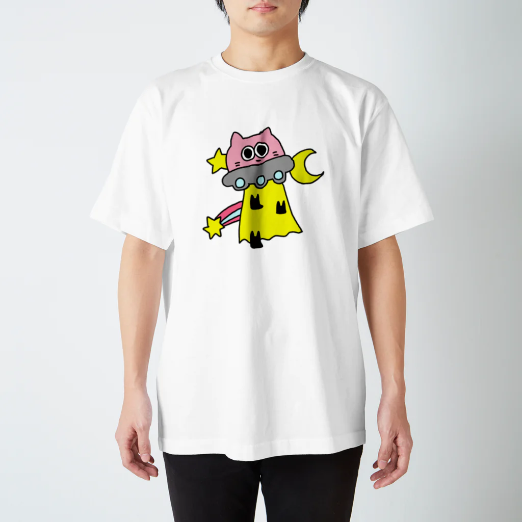 iroha-otoのネコちゃんもどき　UFO スタンダードTシャツ