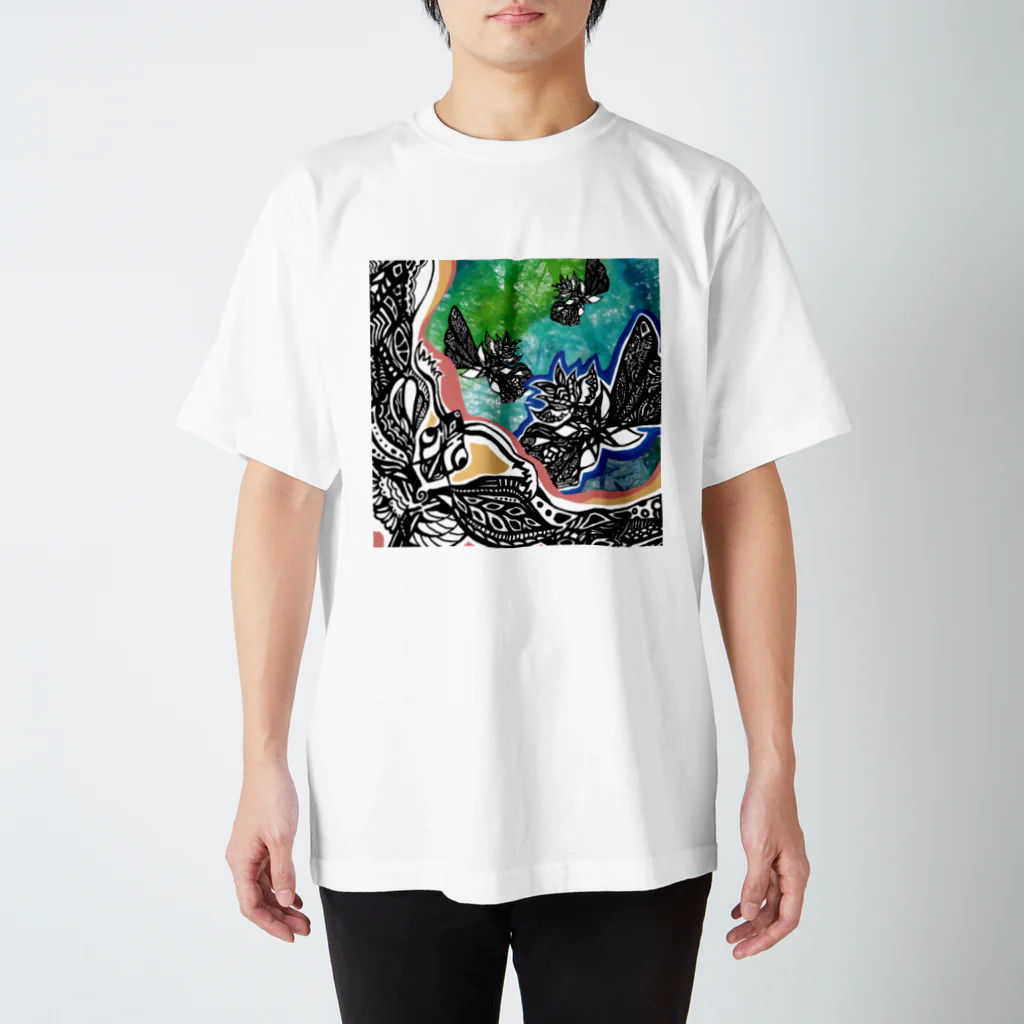 カマキリアートの森のおしゃべり スタンダードTシャツ