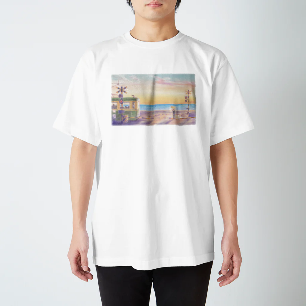 NAGOMIDA_DESIGNの七里ヶ浜キーホルダー スタンダードTシャツ