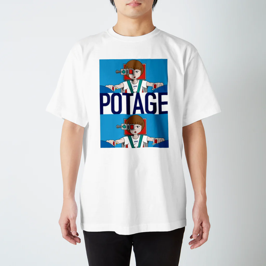 POTAGEのGUN_GIRL【POTAGE.ver】 Regular Fit T-Shirt