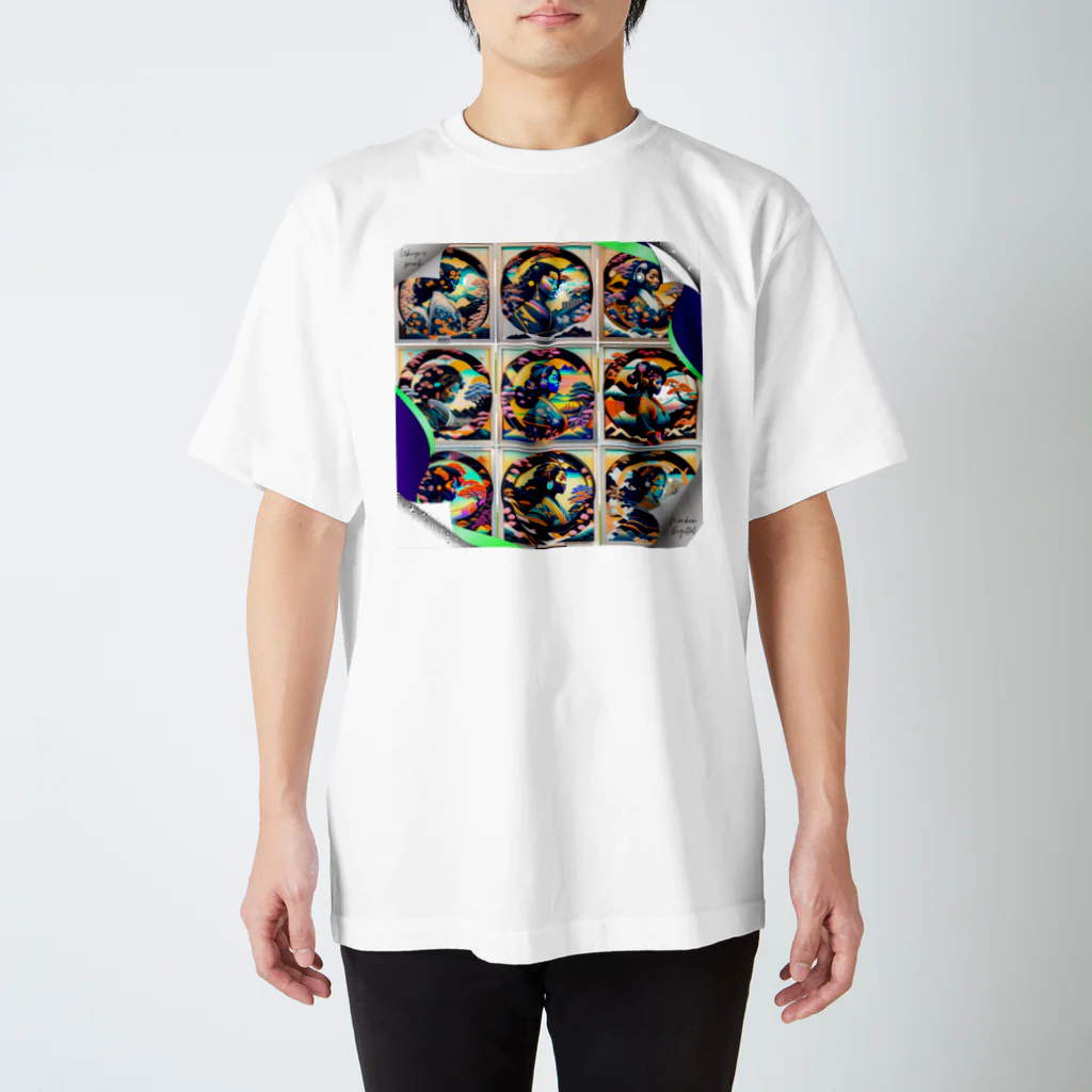 マッケンデジタルワールドの浮世絵パンクシティgirls Regular Fit T-Shirt