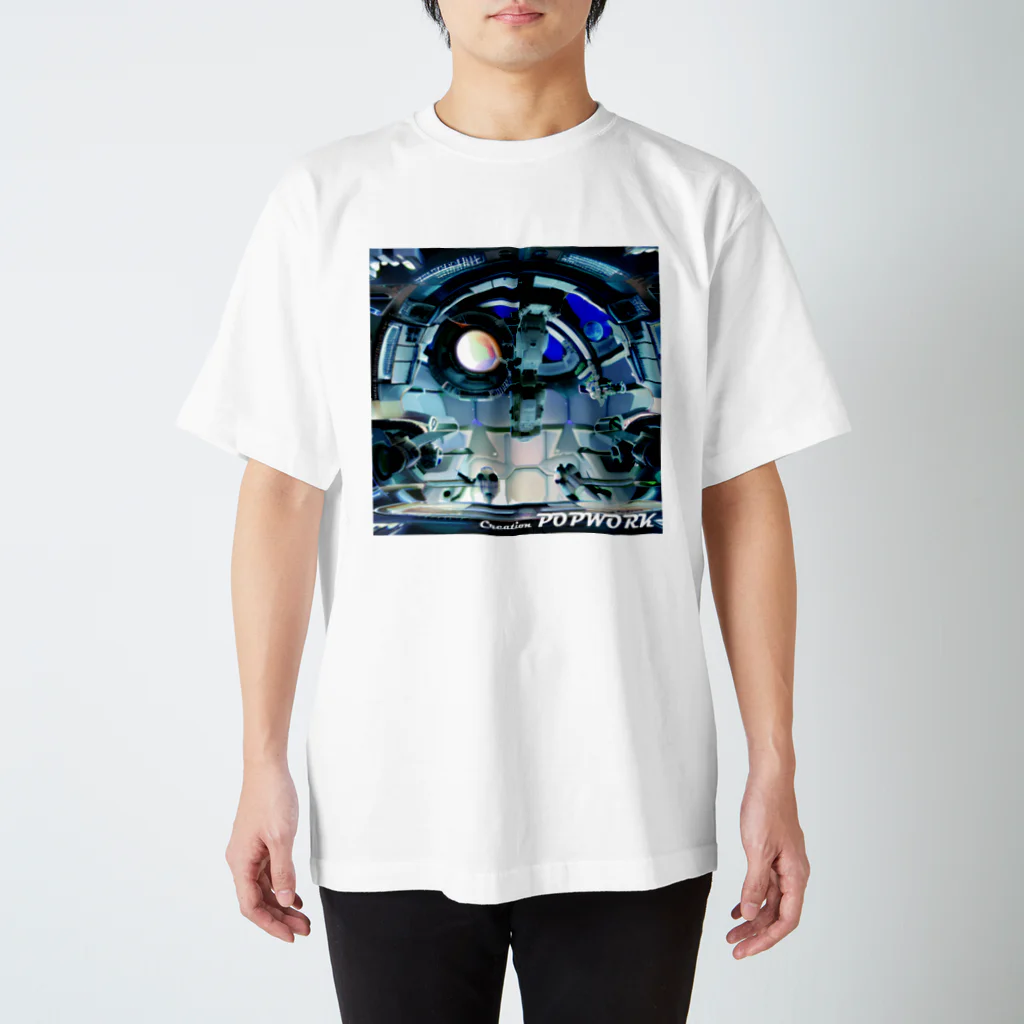 POPWORK (ポップワーク)の宇宙船　操縦室 Regular Fit T-Shirt