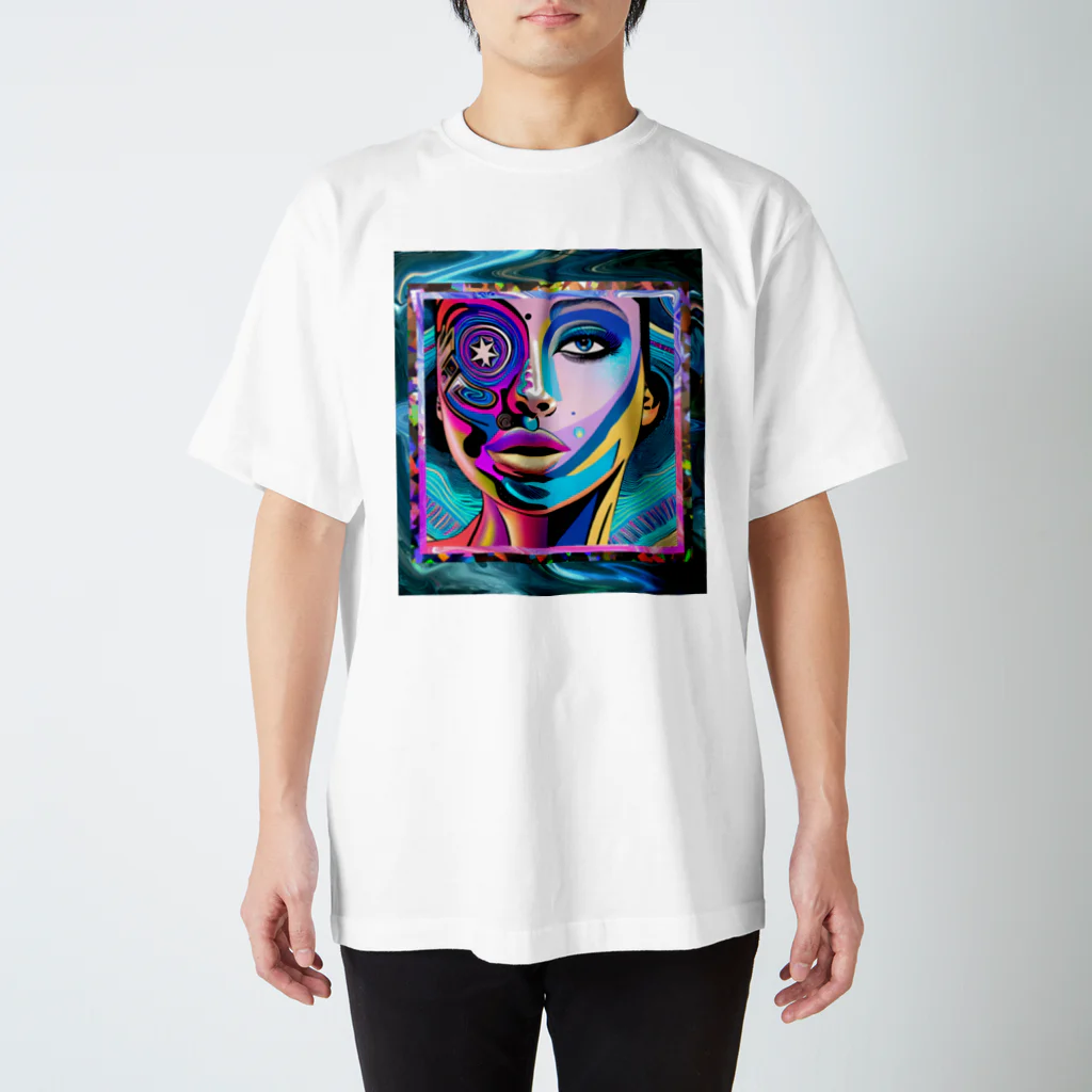 Modern PsychedelicのGALACTIC DIVA#02 Regular Fit T-Shirt