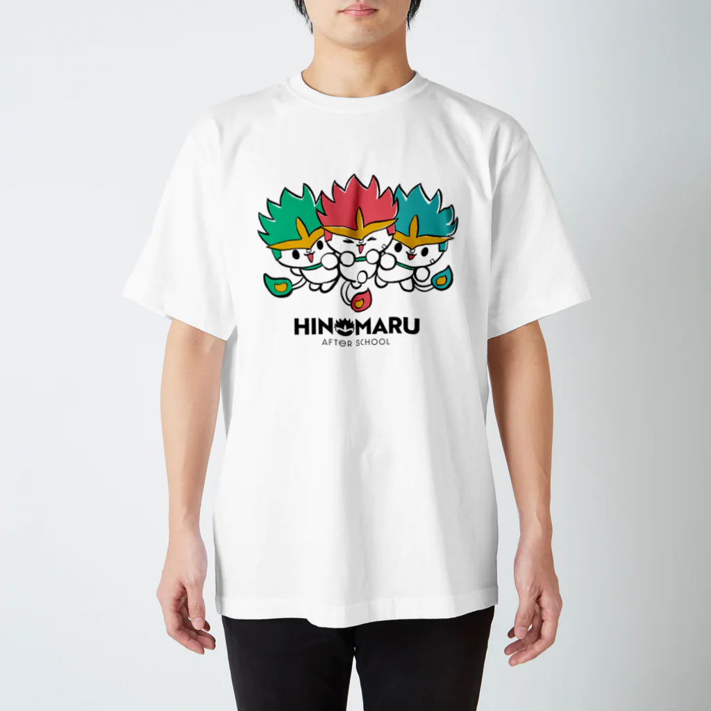 ひのまるショップのひのまる(フリミン柄3匹) Regular Fit T-Shirt