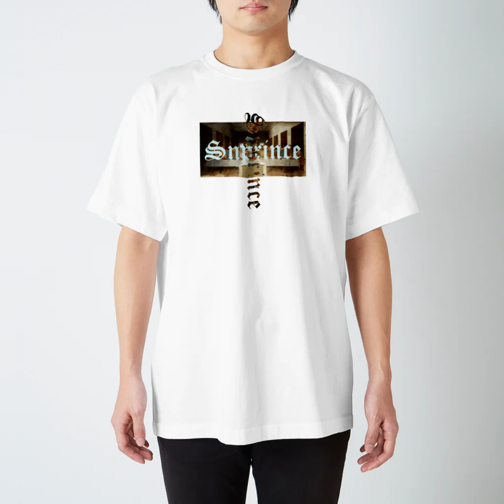 王子のアパレル SnprinceのSnprince 最後の晩餐logo Regular Fit T-Shirt