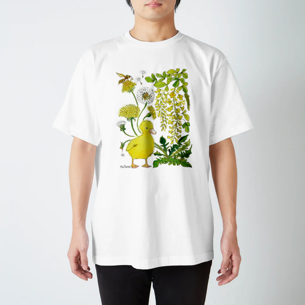 MaiSuznoの雨の庭シリーズ_アヒルの子 Regular Fit T-Shirt