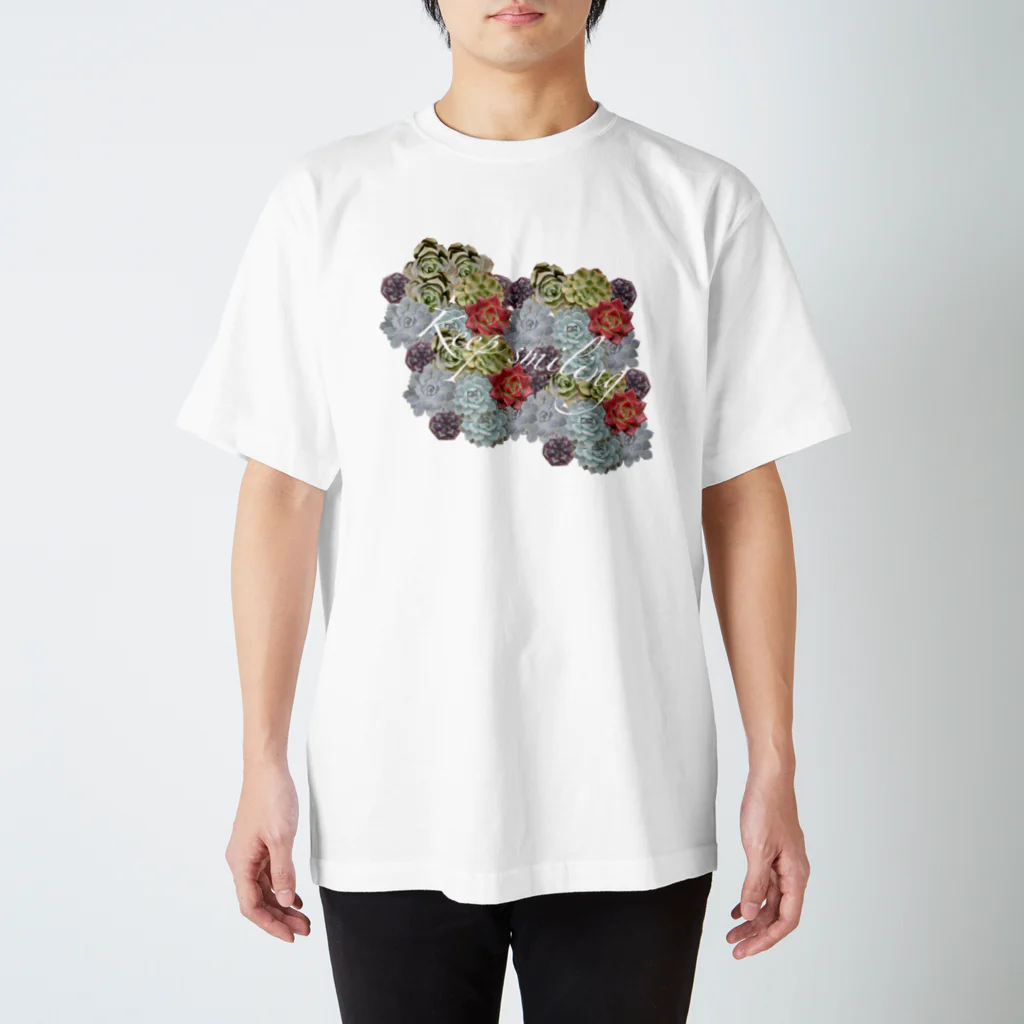 Art na plantsのKeep smiling スタンダードTシャツ