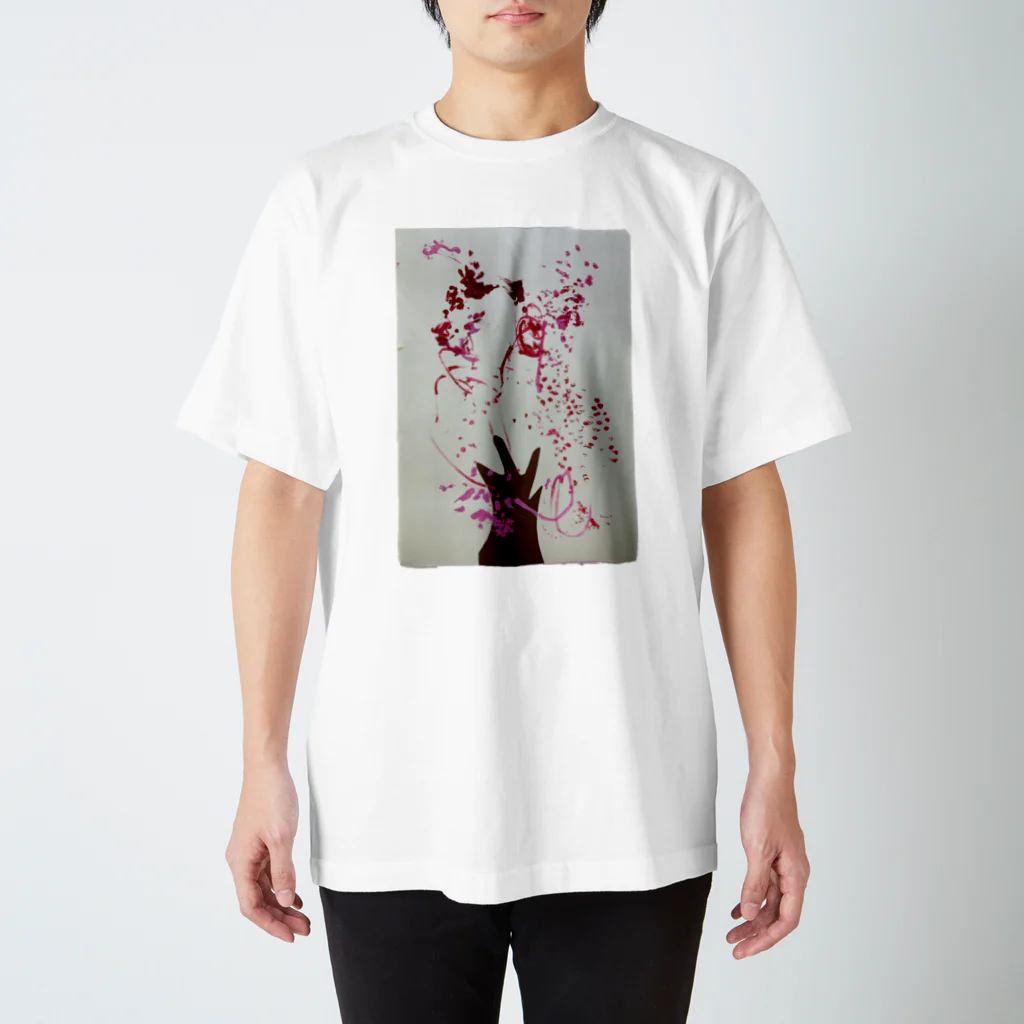 KidsArtの【子どもの絵】桜の木 Regular Fit T-Shirt