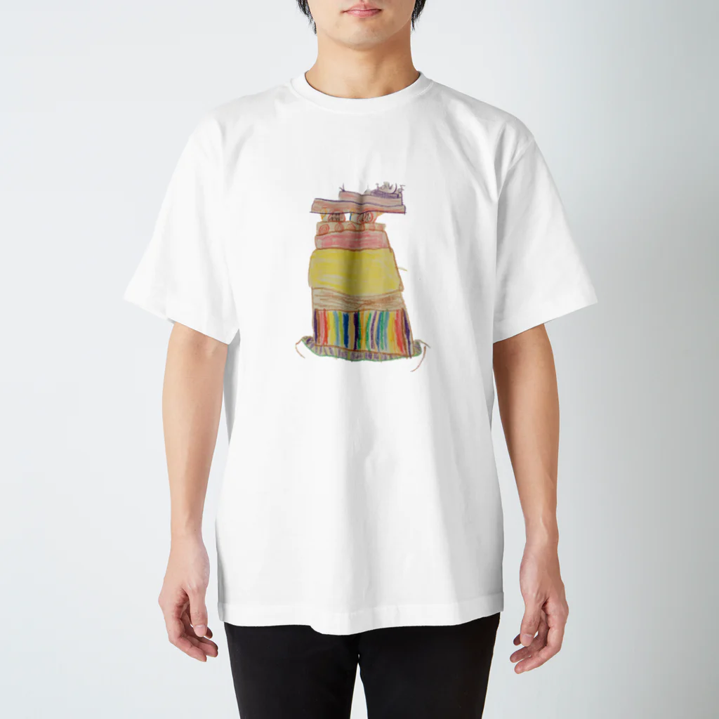 KidsArtの【子どもの絵】バースデーケーキ スタンダードTシャツ