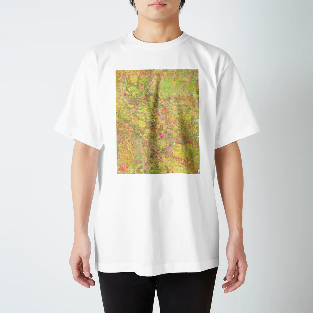 Laquamarmoの草花の絨毯の、優しい色合い スタンダードTシャツ