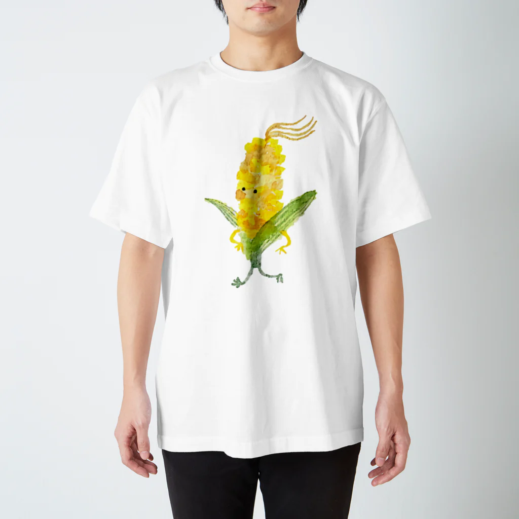 やまぎわさゆりの旬はすぎたけど…とうもろこしくん Regular Fit T-Shirt