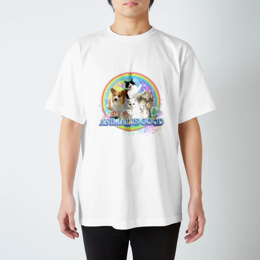 ANIMAL IS GOODの動物は良い3 スタンダードTシャツ