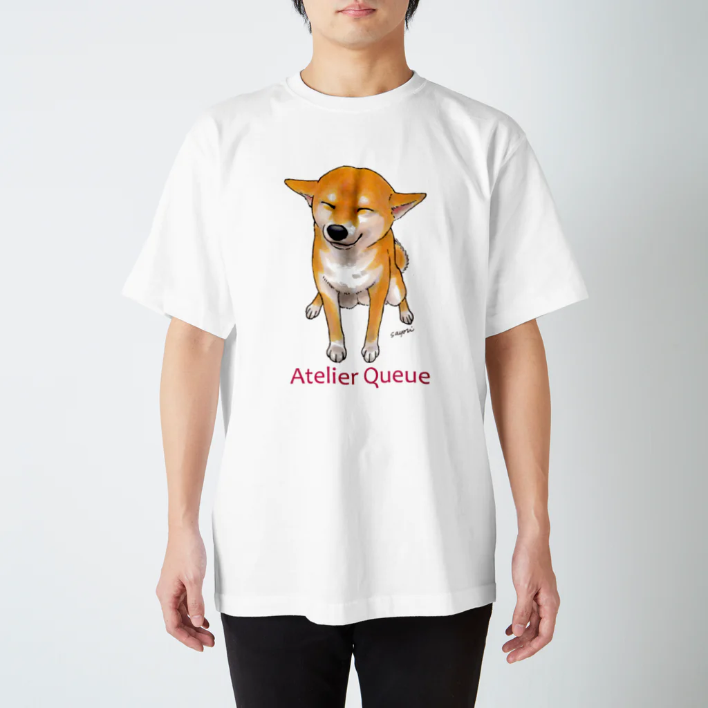 Atelier-Queueの笑う柴犬 Regular Fit T-Shirt