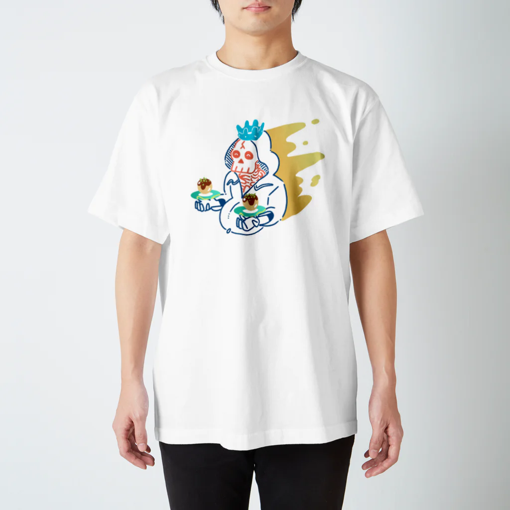 KEITA MIZUTANIのたこ焼きを運ぶドクロ Regular Fit T-Shirt