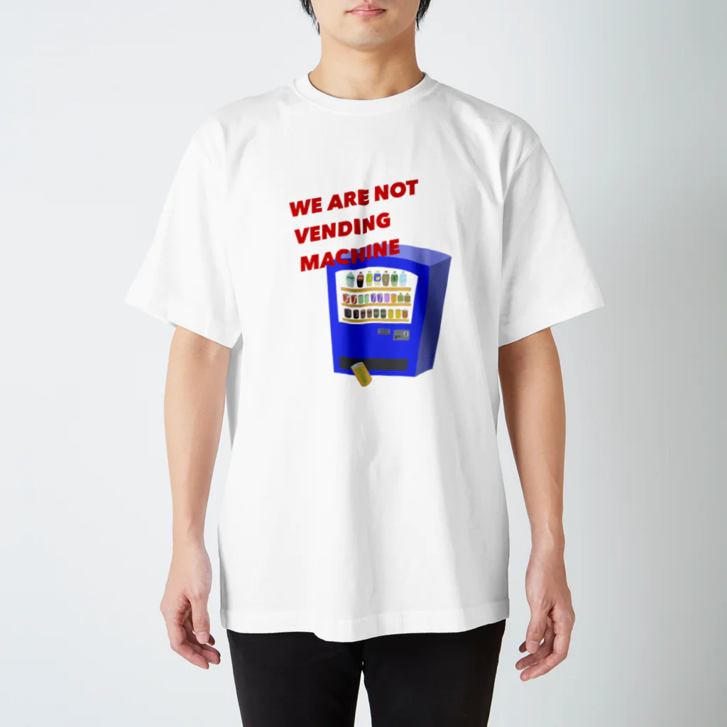 yukikopterのWE ARE NOT VENDING MACHINE スタンダードTシャツ