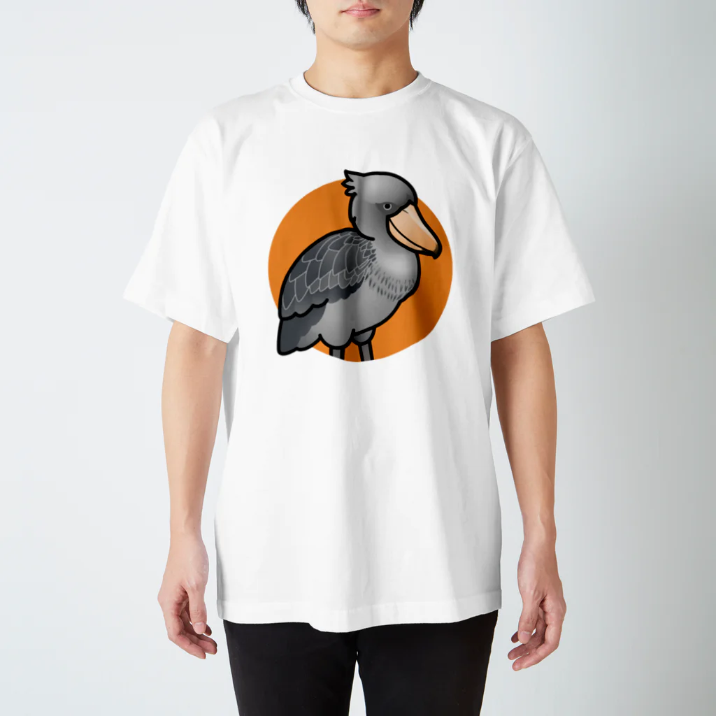 Cody the LovebirdのChubby Bird ハシビロコウ Regular Fit T-Shirt