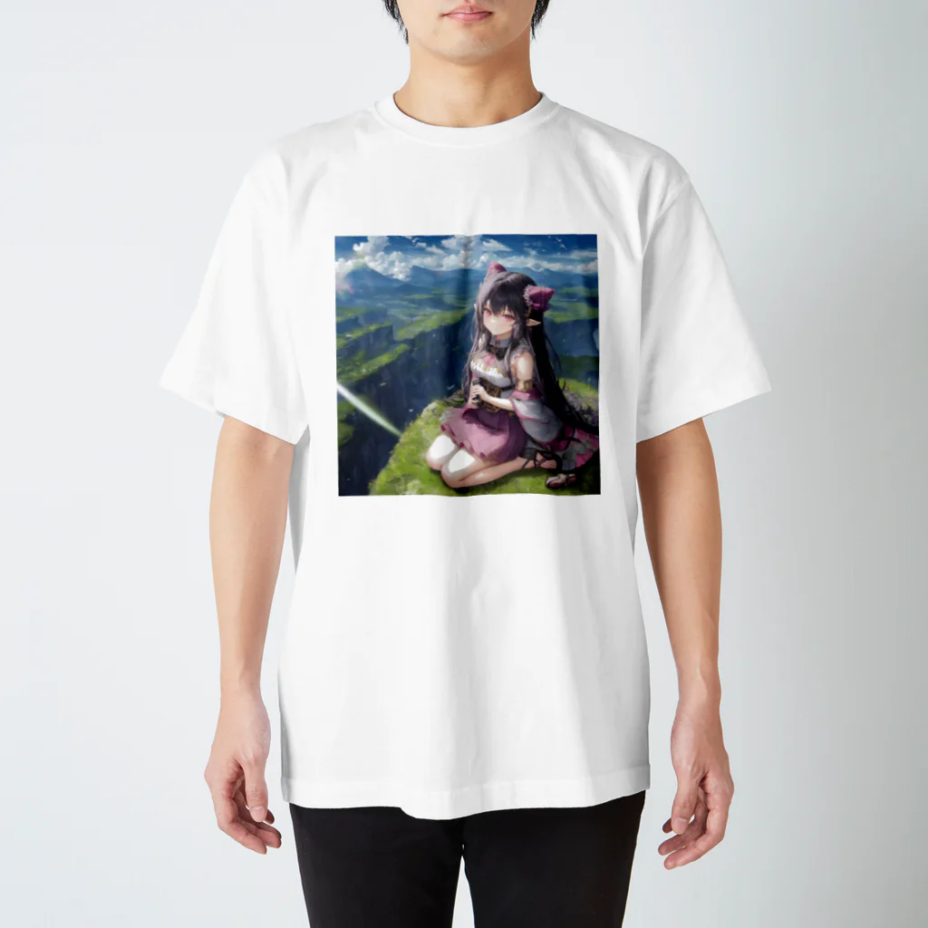 未来アニメスタジオのAIキャラクター11 Regular Fit T-Shirt
