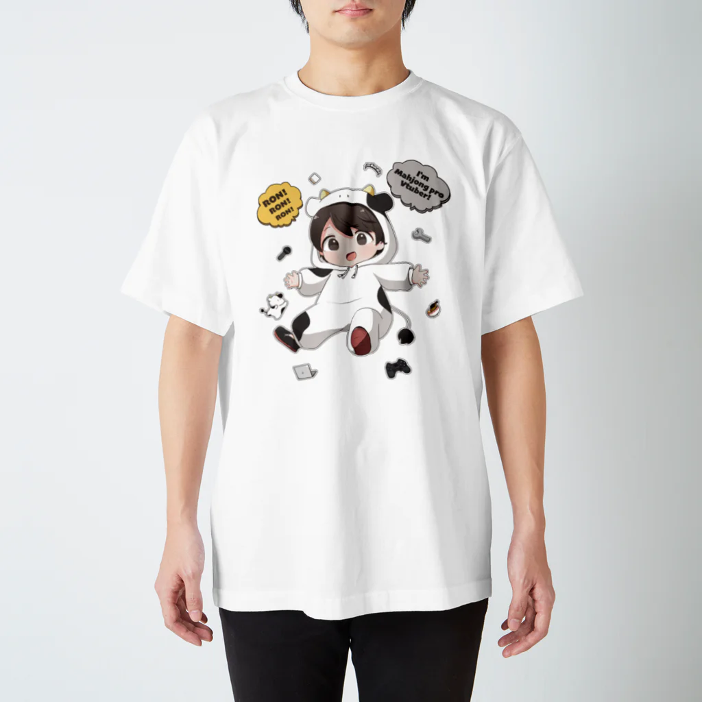 ゆるもたやのPOPなUSHI スタンダードTシャツ