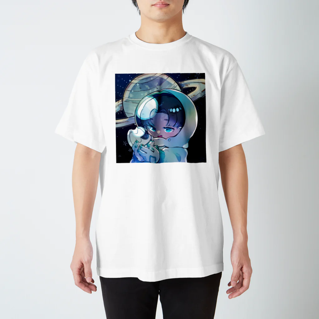 てきとのグッズ展の宇宙でも相棒と一緒！ Regular Fit T-Shirt