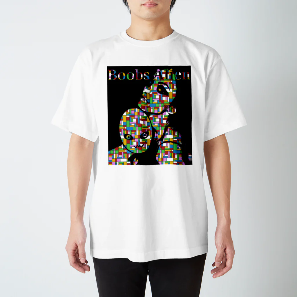 ブーブスエイリアンのカラフル Regular Fit T-Shirt