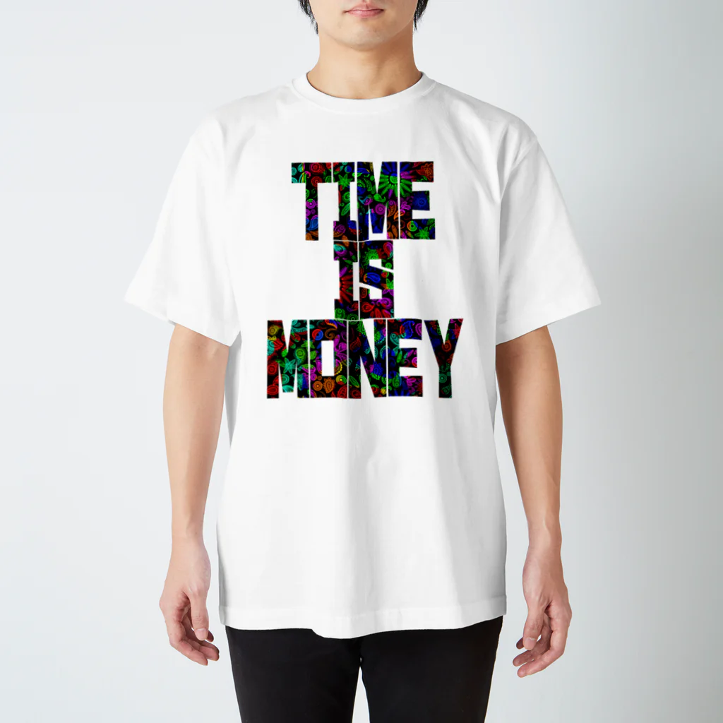 ちび丸のTime is money（タイムイズマネー） スタンダードTシャツ