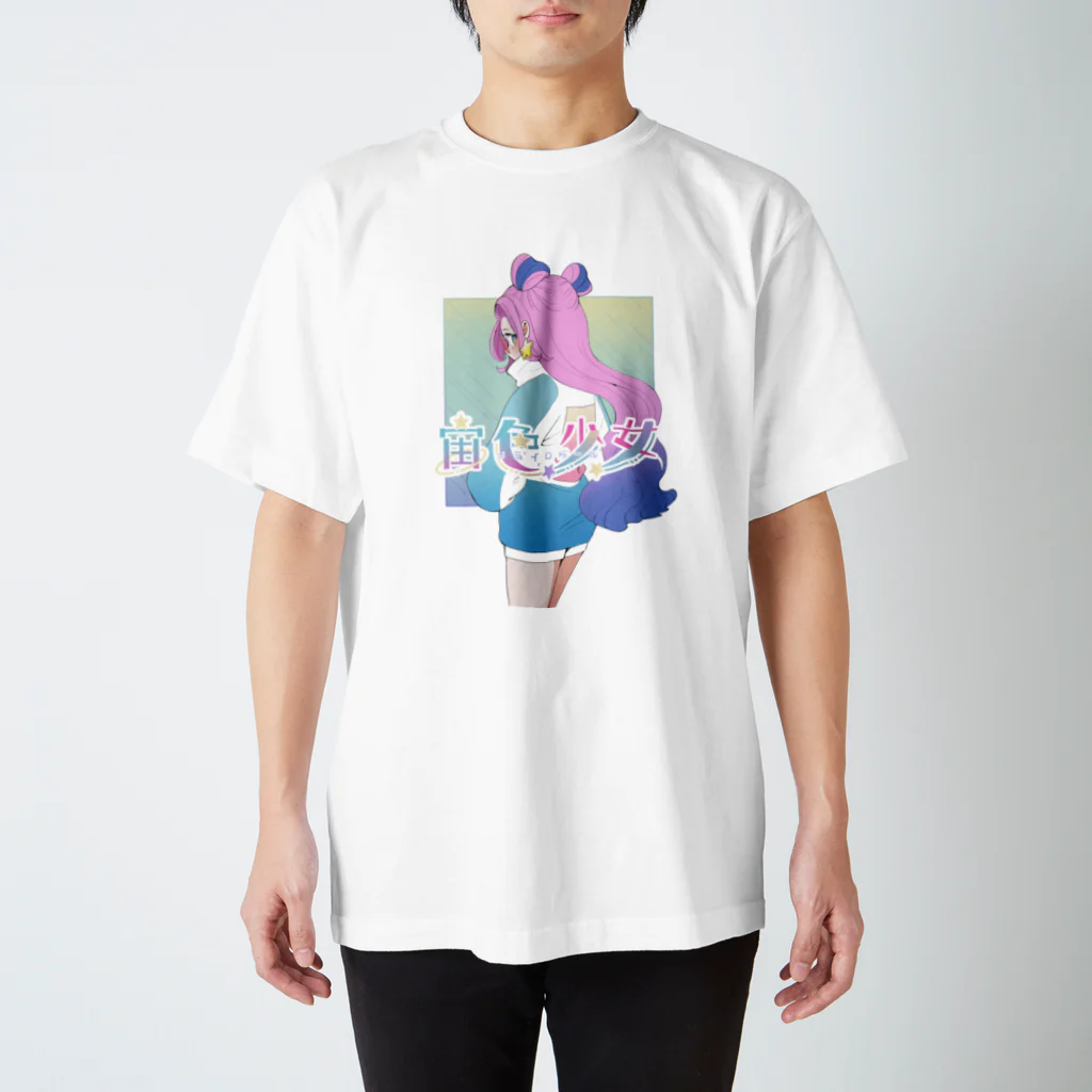 イタリアンクマの宙色少女Tシャツ【ホワイト】 Regular Fit T-Shirt