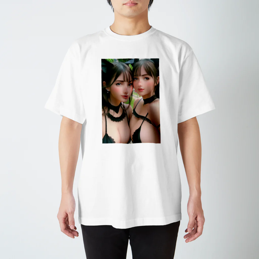 china-hi-storeのリオンとシオン Regular Fit T-Shirt