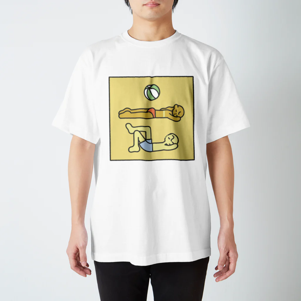 野花の𝙊𝙣 𝙩𝙝𝙚 𝘽𝙚𝙖𝙘𝙝 スタンダードTシャツ