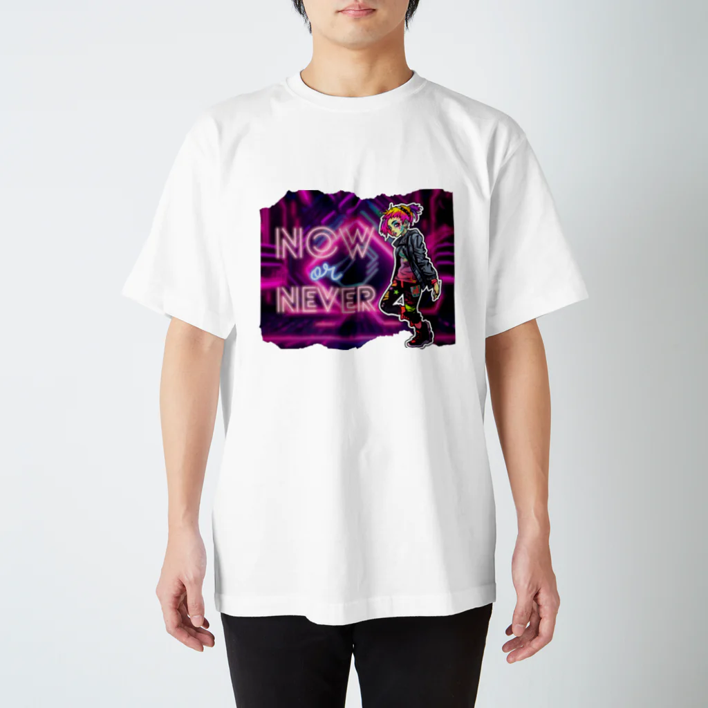 Vibrant Novaのsyber punk girl#2 スタンダードTシャツ