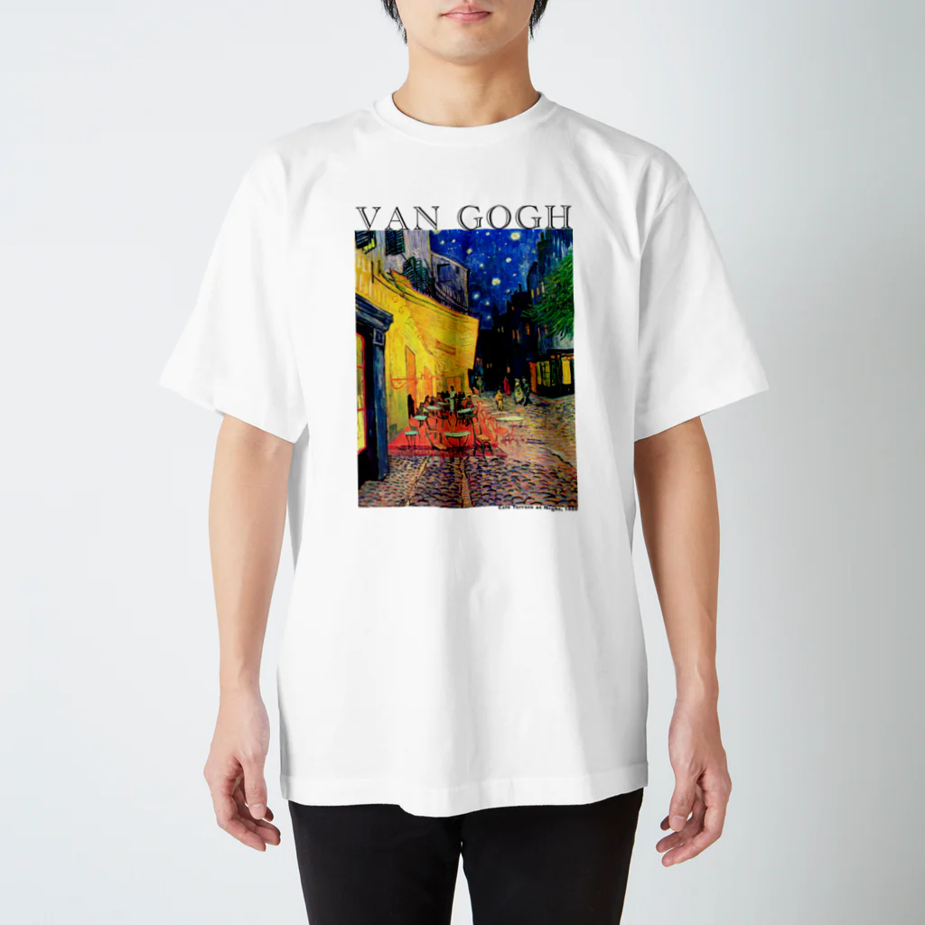 MUGEN ARTのゴッホ　夜のカフェテラス　Café Terrace at Night Regular Fit T-Shirt