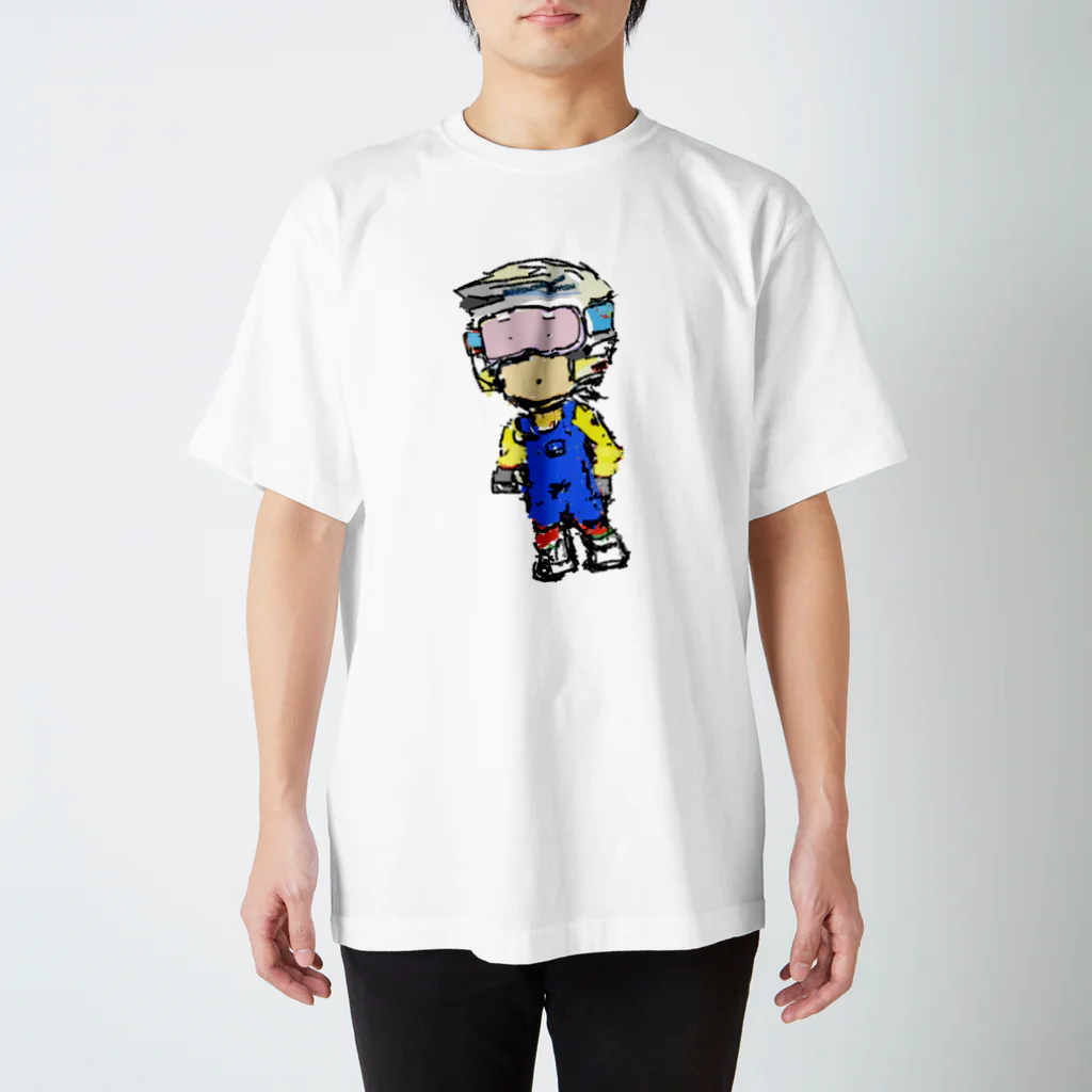 サーキットのオカミちゃんねるのいつかサーキットに立つ太郎 スタンダードTシャツ