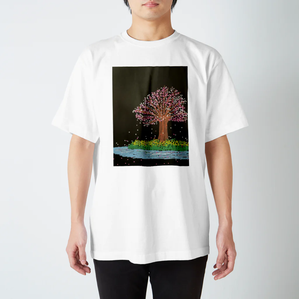 ちくわ村の桜 スタンダードTシャツ