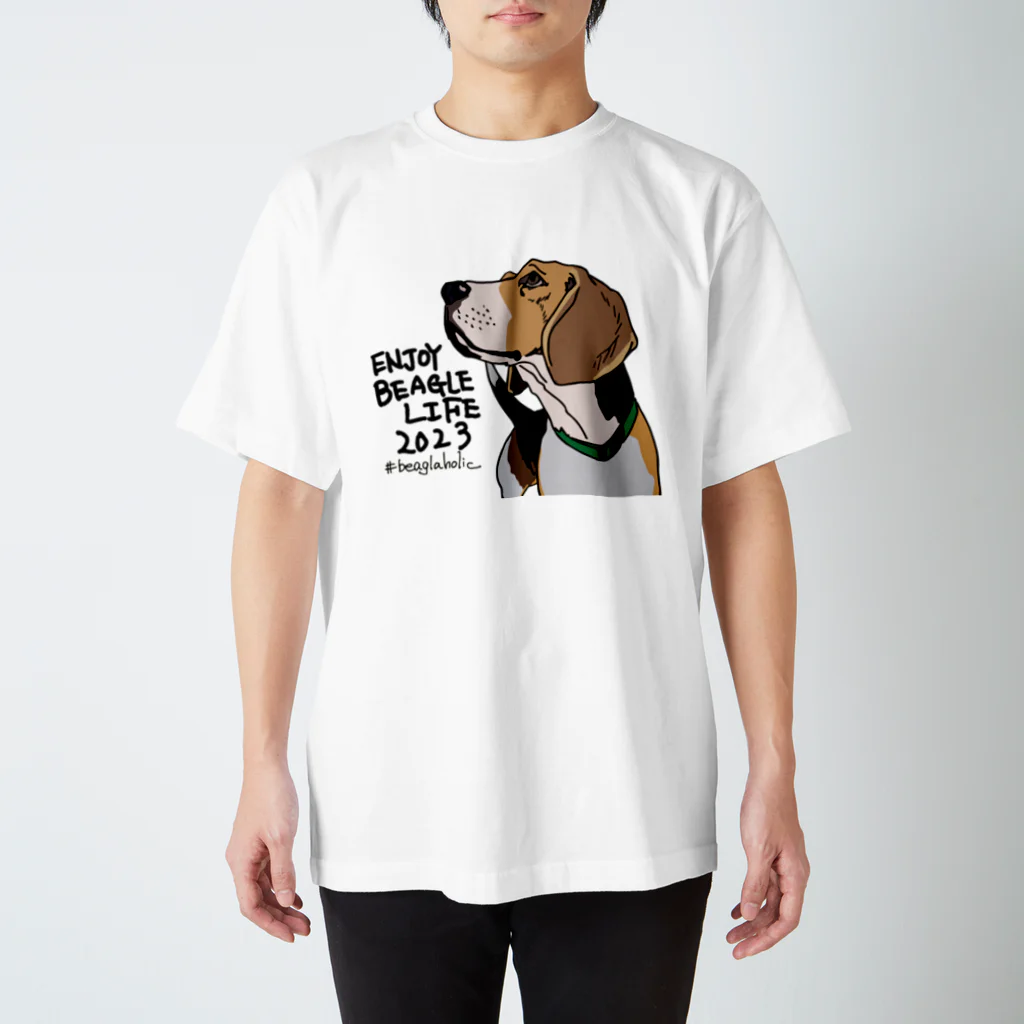 beagle meter the shopのENJOY BEAGLE LIFE 2023 Regular Fit T-Shirt