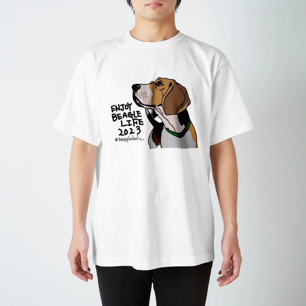 beagle meter the shopのENJOY BEAGLE LIFE 2023 スタンダードTシャツ