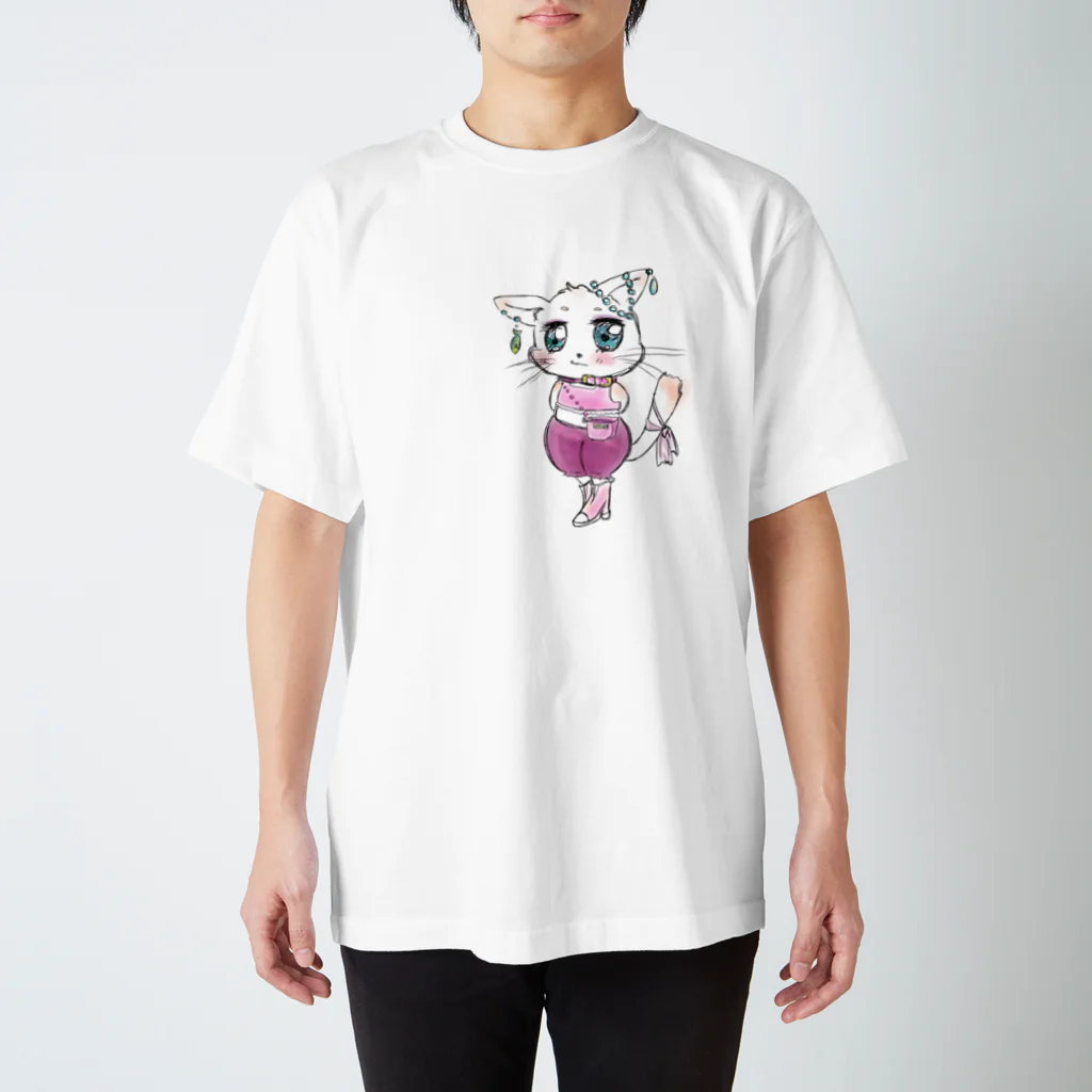 Sanaeのやたら洒落込む猫 Regular Fit T-Shirt