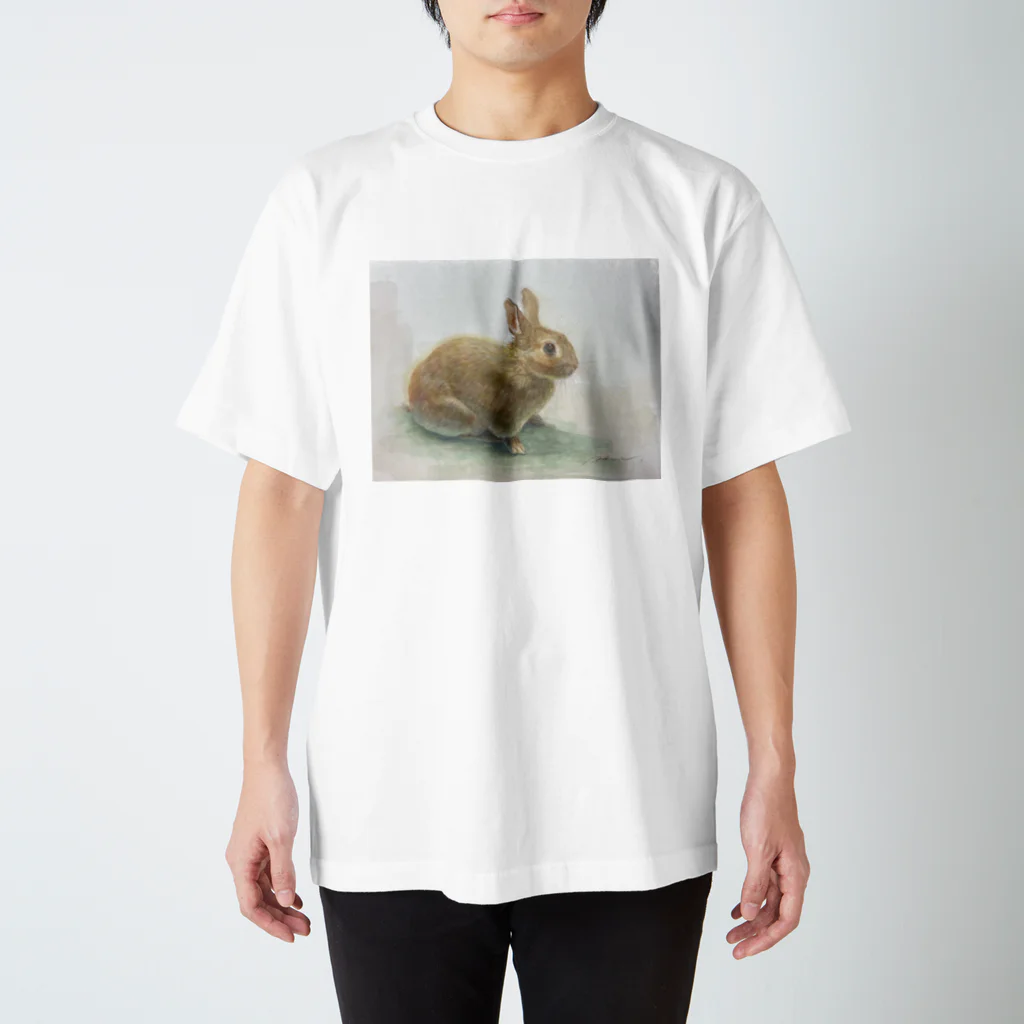 たかはしの絵のもののうさぎのうめちゃん Regular Fit T-Shirt