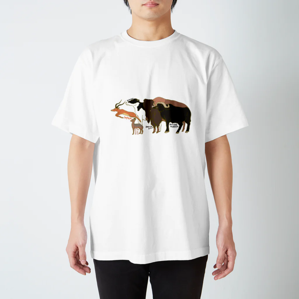 komakkou64のウシ科動物いっぱい！ Regular Fit T-Shirt