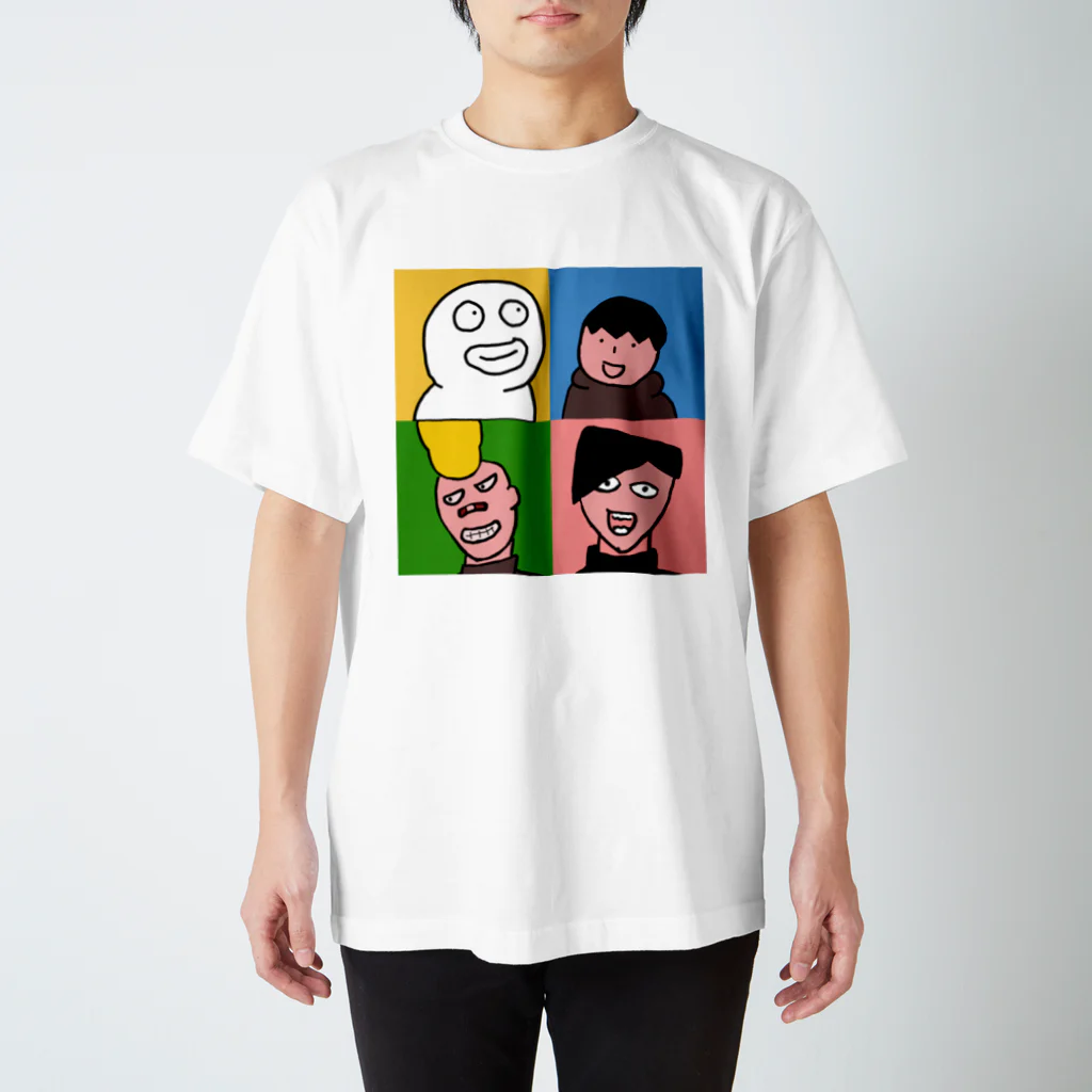 ギョロメくんGoods Storeのヤンキー高校4人組 スタンダードTシャツ